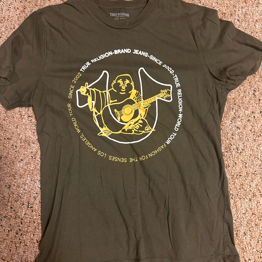 True Religion Olive Green Tee